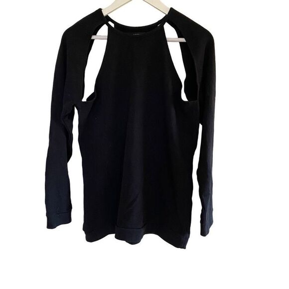 By Corpus La Ca Medium Black long sleeve sweater cut out shoulder - Picture 1 of 5